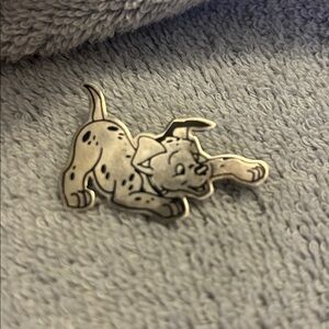 Disney Dalmatian Playful Puppy 925 Silver Pin marked